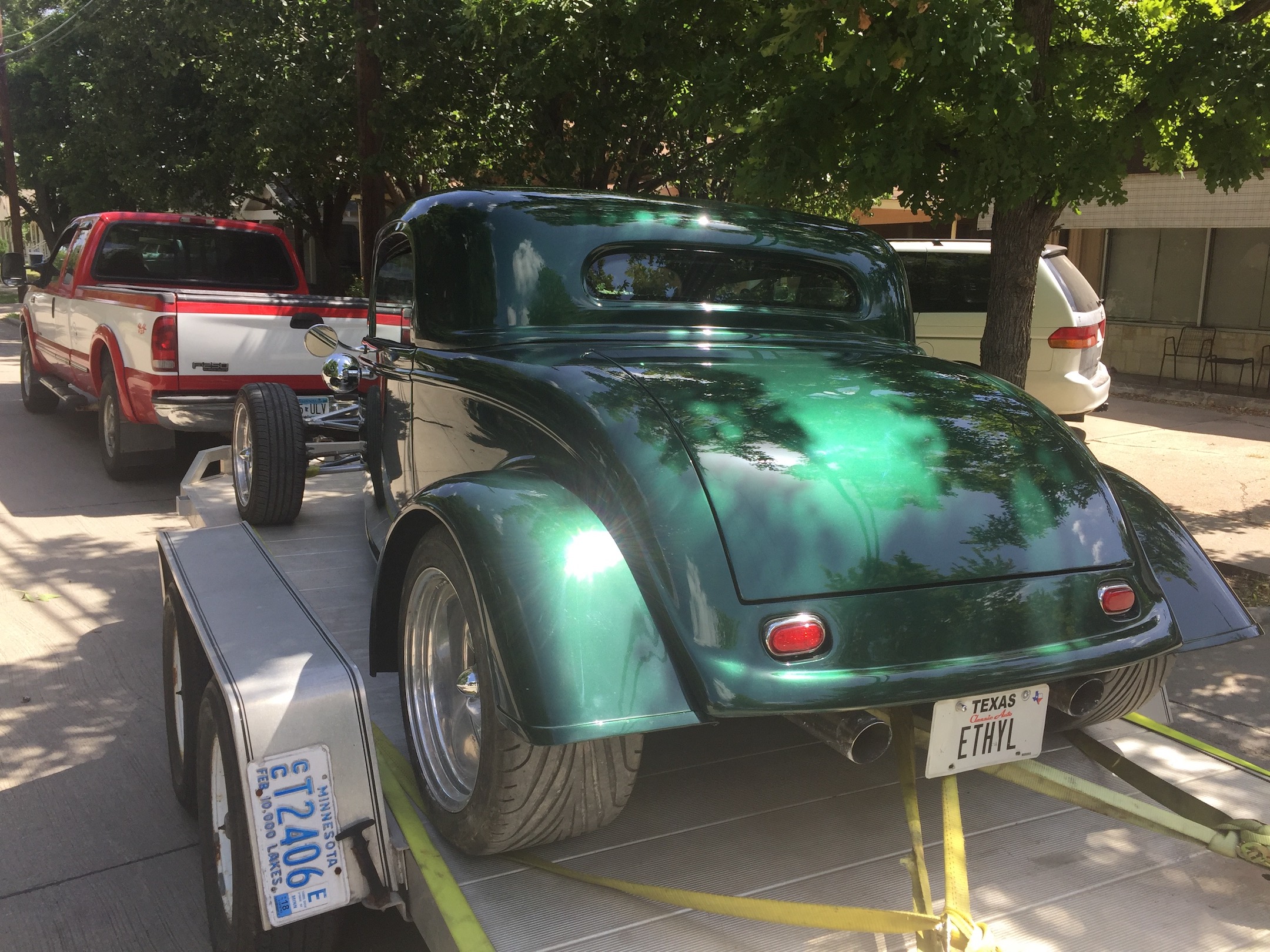 Rear Quarter, Driver's side, Fiberglass, Body, and Paint Prep, 121 Rod & Restoration. Finish