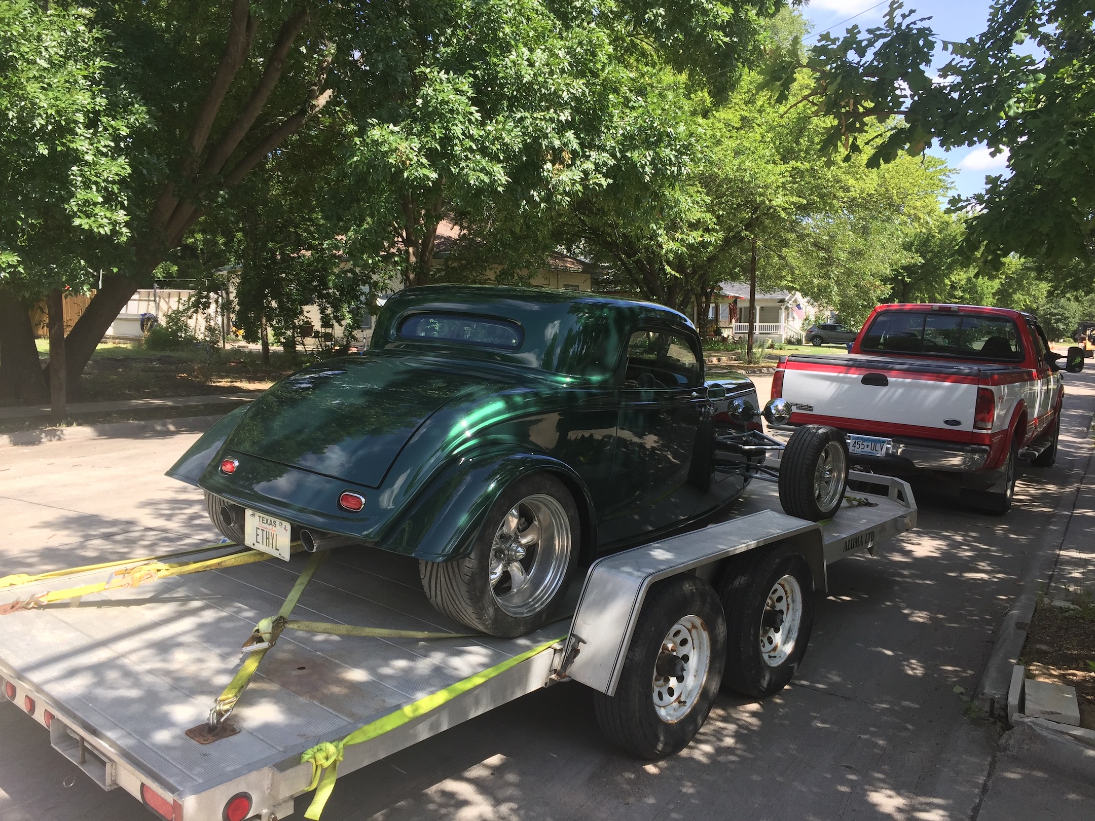 Passenger side rear quarter, Fiberglass, Body, and Paint Prep, 121 Rod & Restoration. Finish