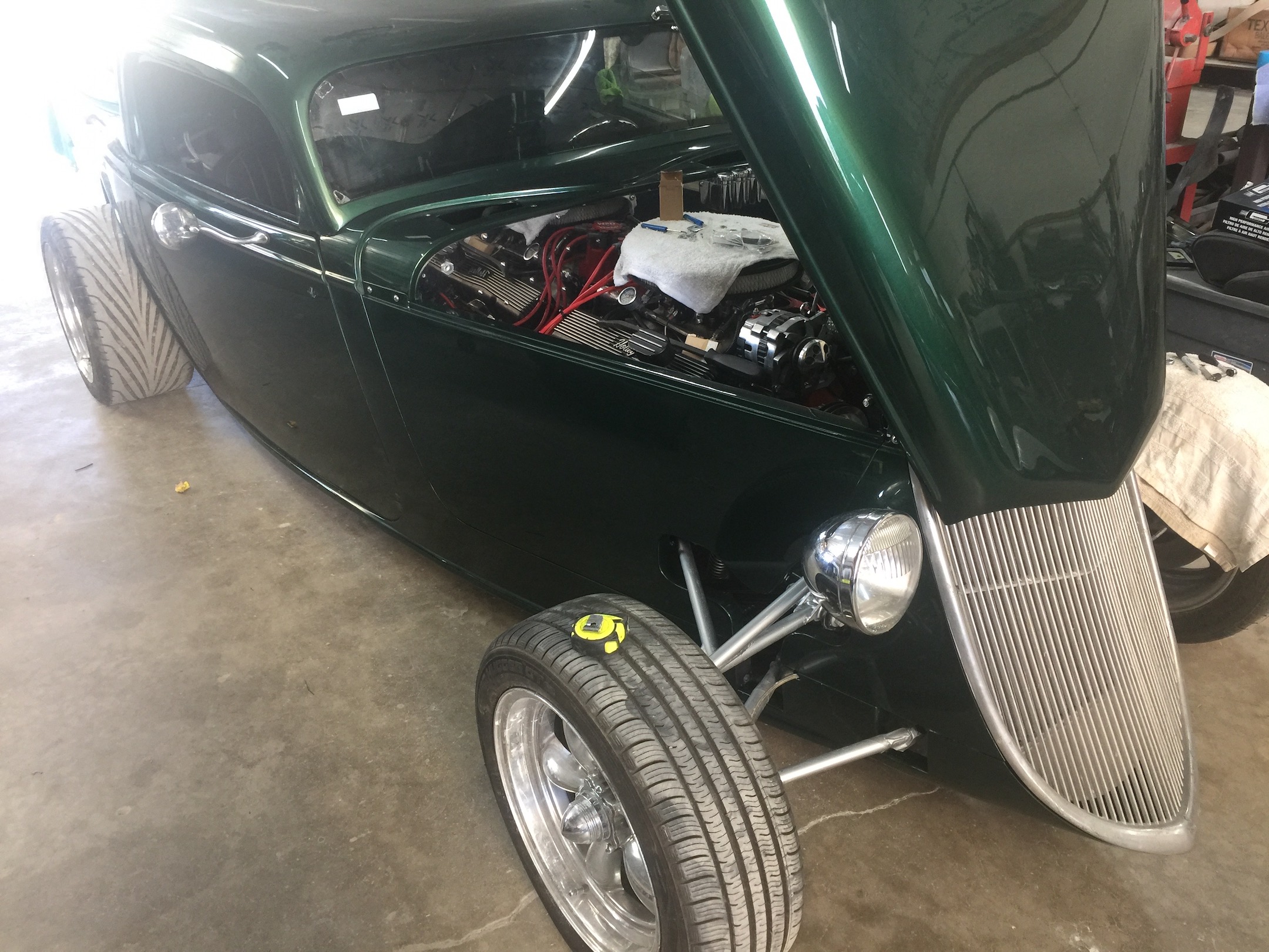 Hood Mounted and Open