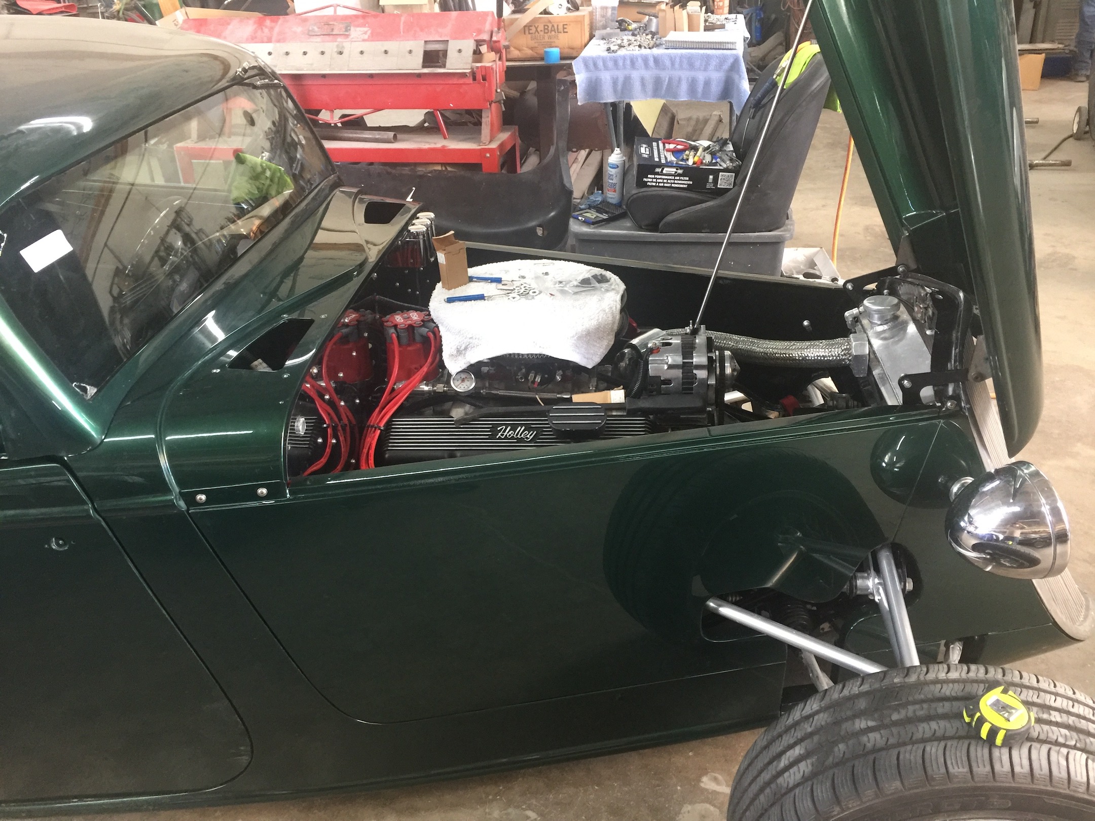 Hood Mounted and Open