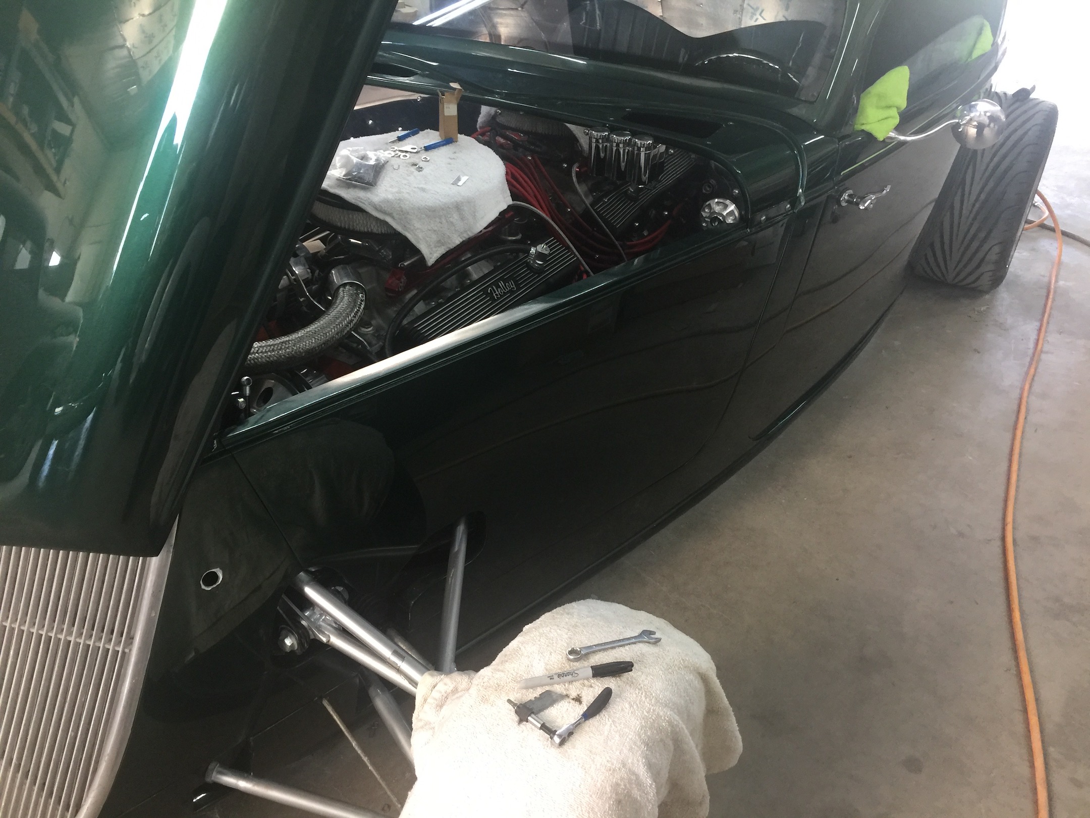 Hood Mounted and Open