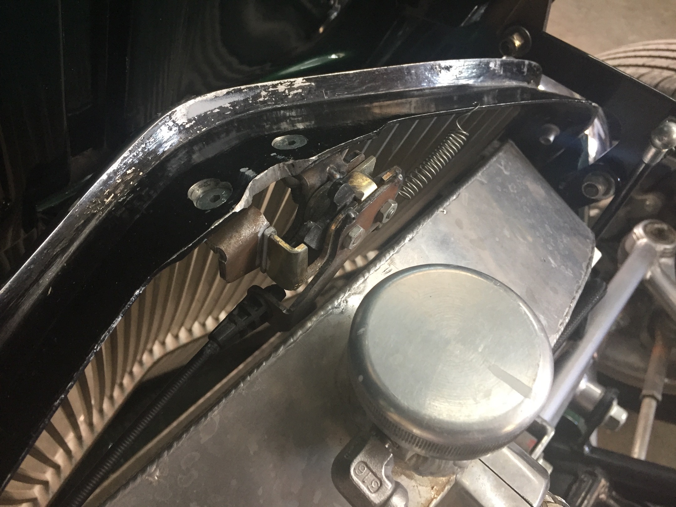 Hood Mounted and Open