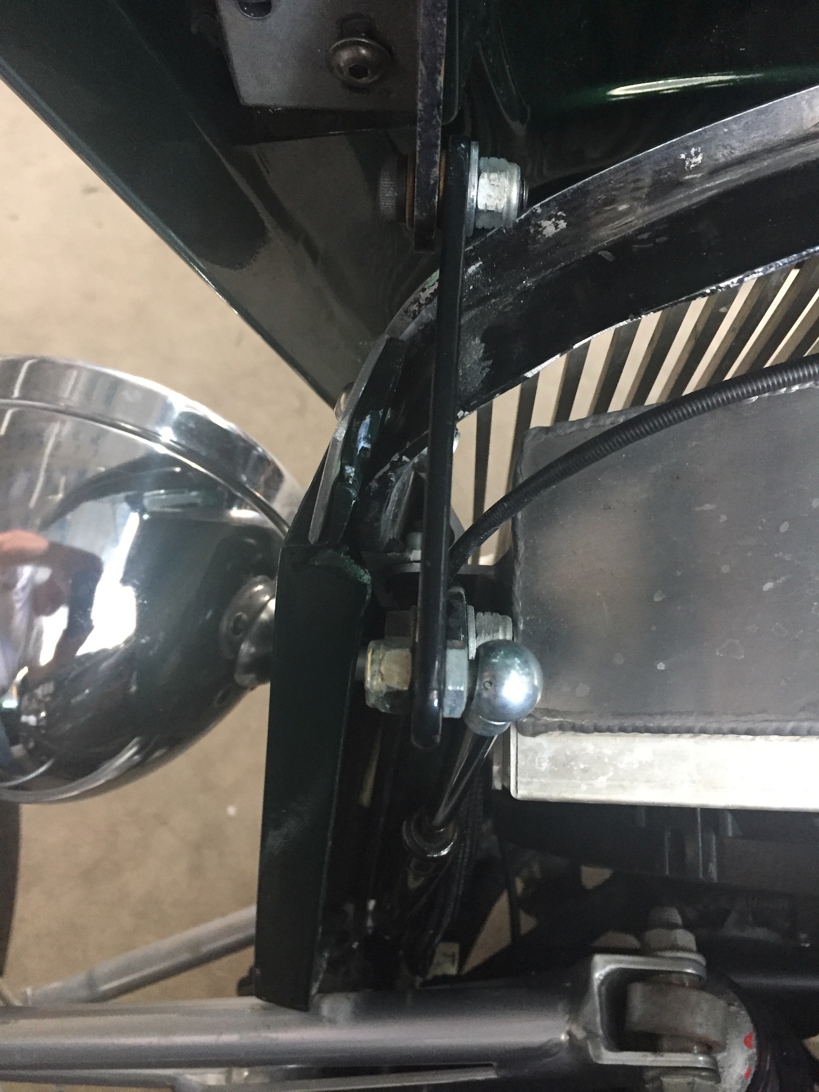 Hood Mounted and Open