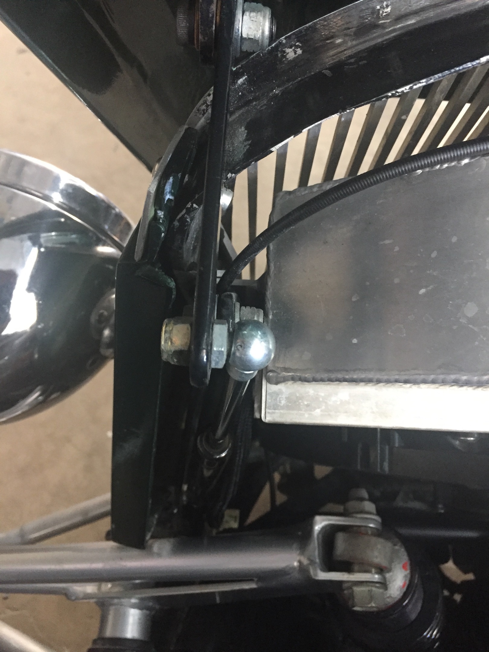 Hood Mounted and Open