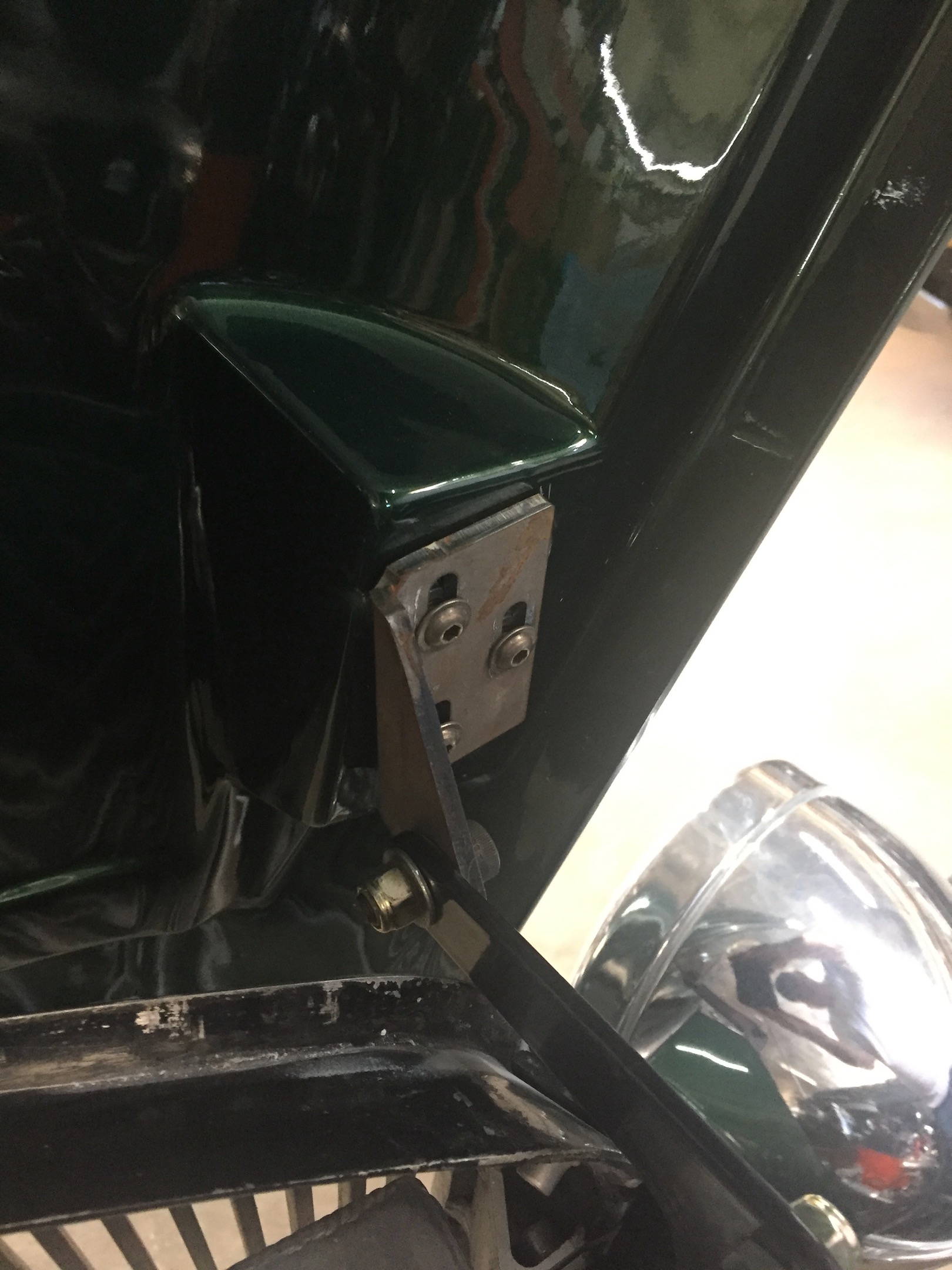 Hood Mounted and Open