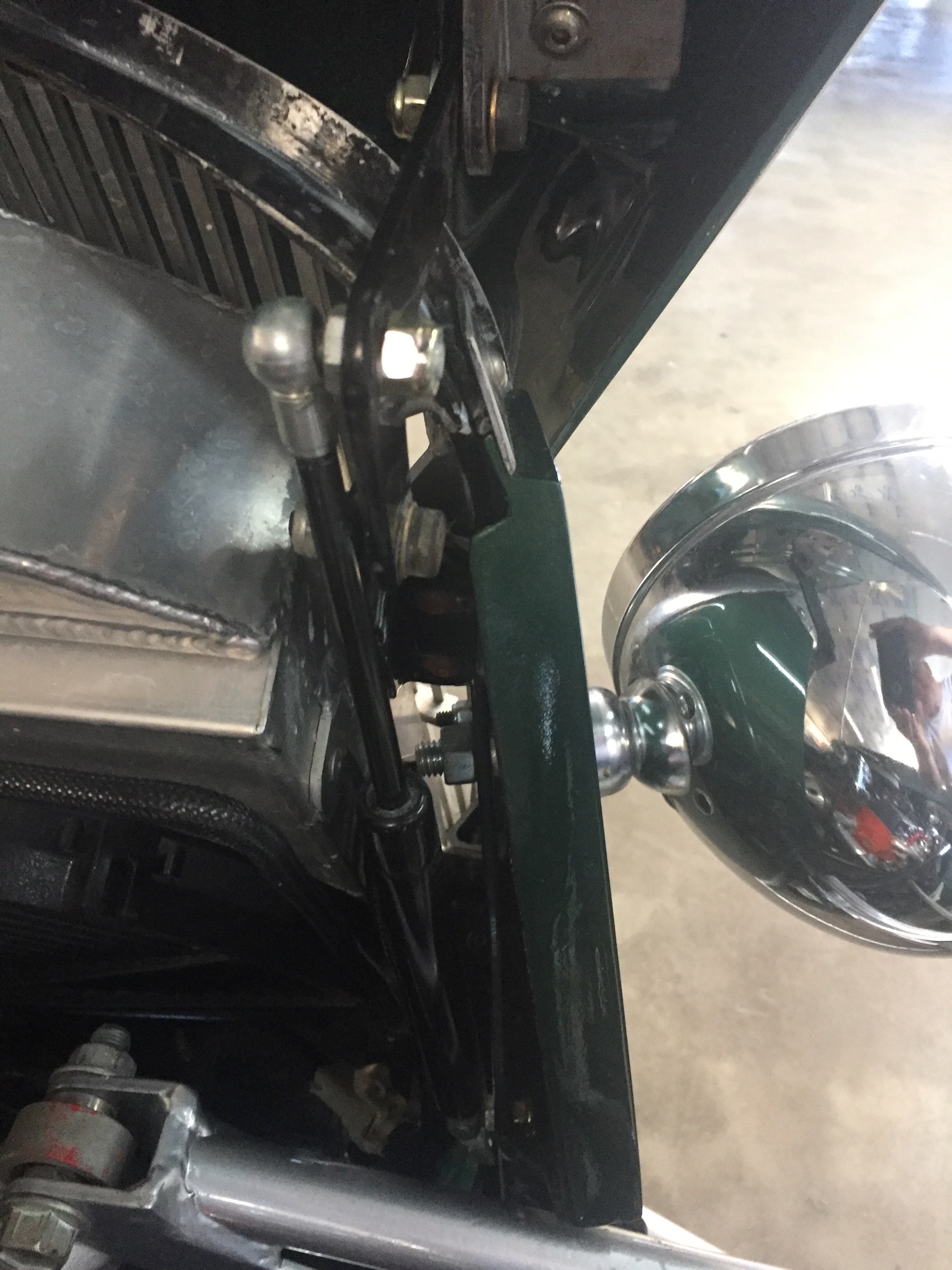 Hood Mounted and Open