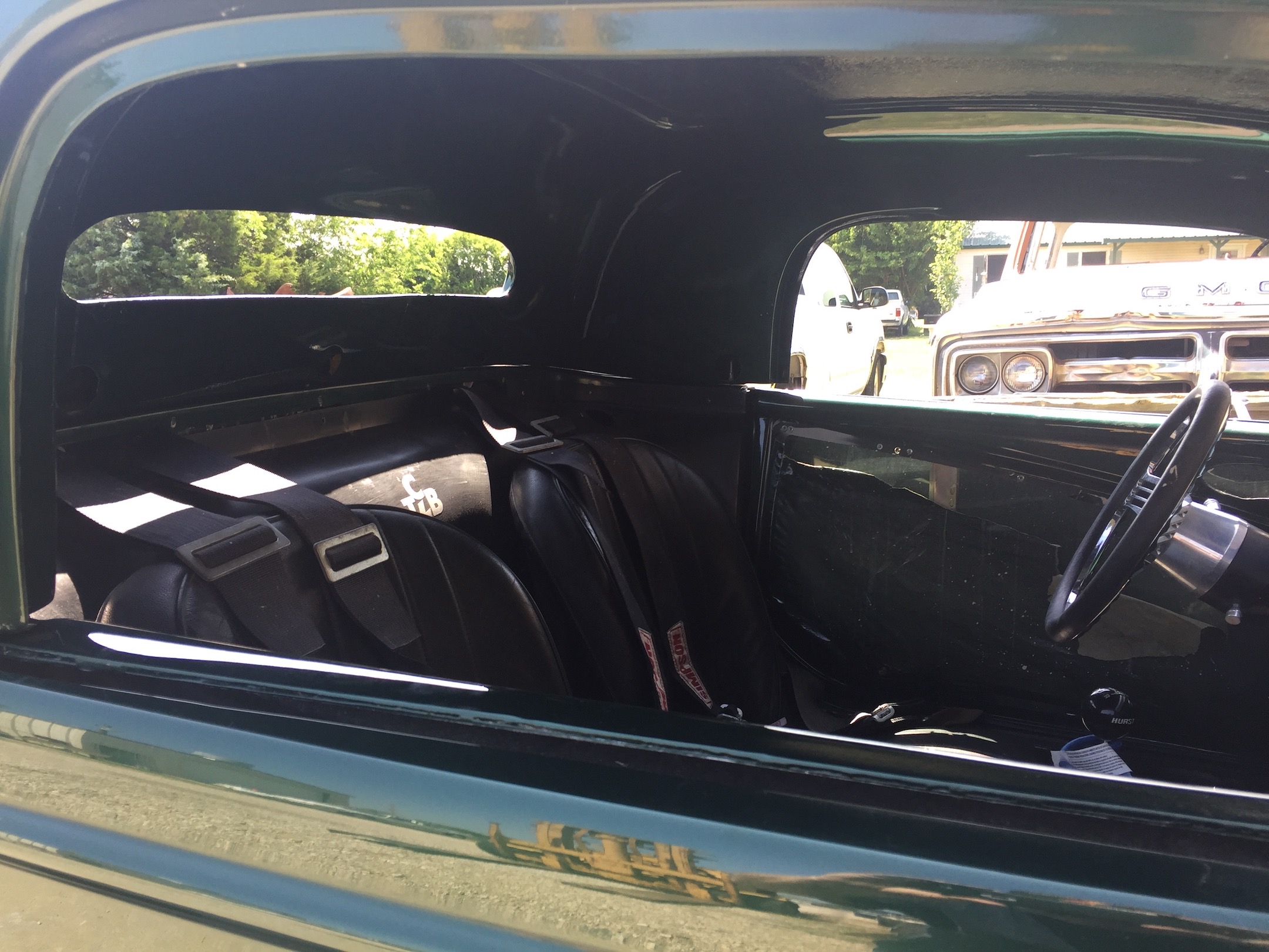 Hardtop mounted, Fiberglass, Body, and Paint Prep, 121 Rod & Restoration. Finish