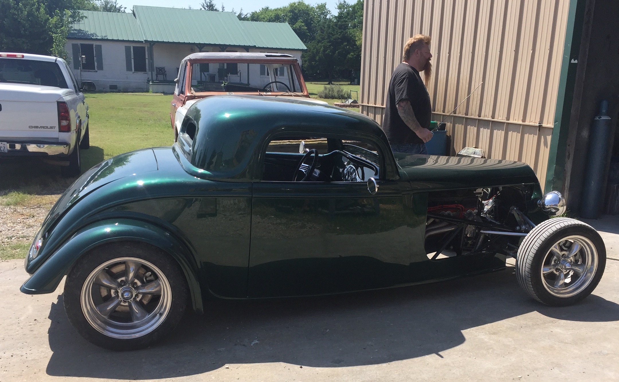 Passenger's side, Fiberglass, Body, and Paint Prep, 121 Rod & Restoration. Finish