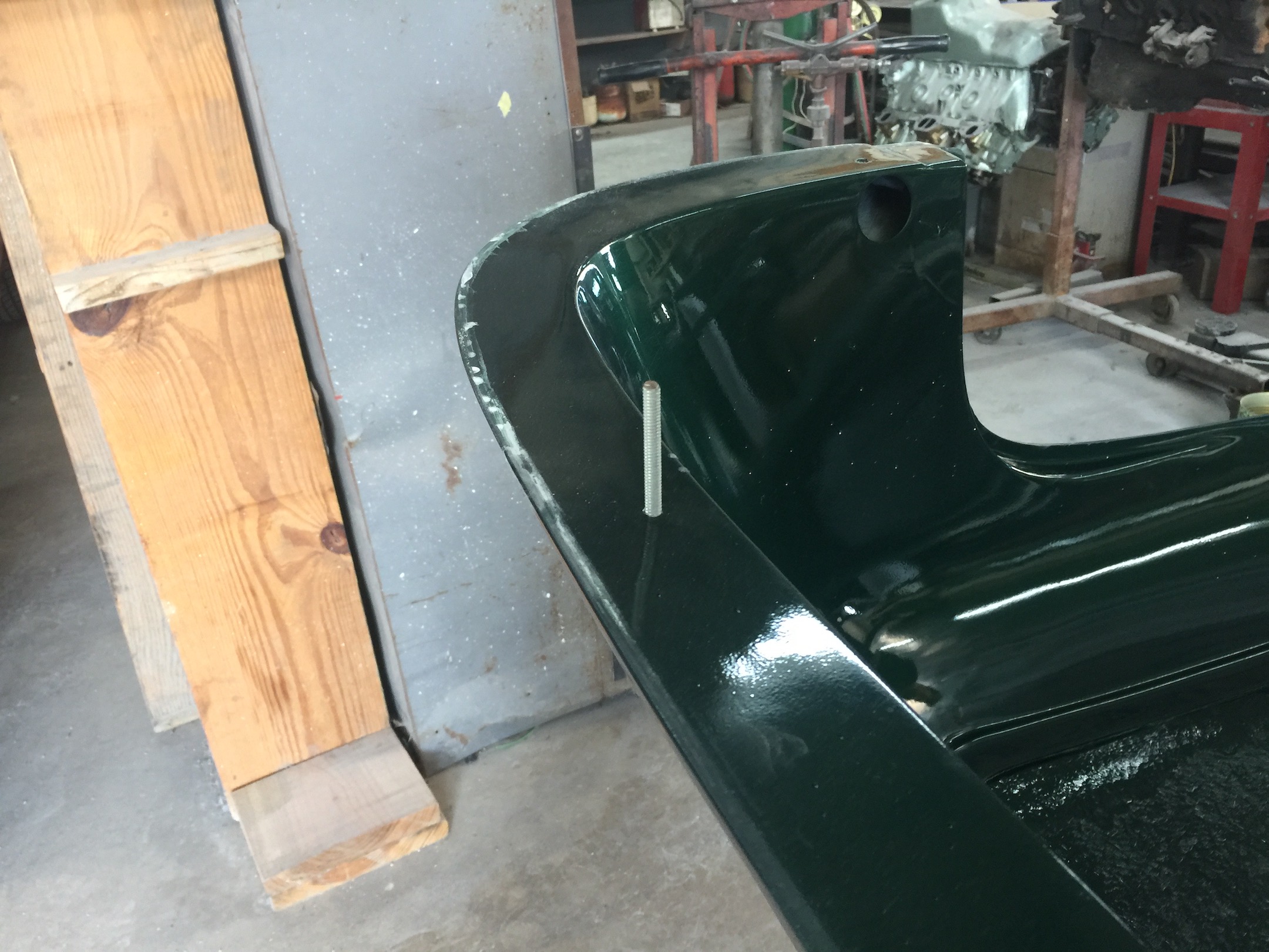 Hardtop with Mounting bolts, Fiberglass, Body, and Paint Prep, 121 Rod & Restoration. Finish