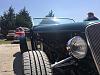 Front partial, passenger side, top off, engine skirts off,Fiberglass, Body, and Paint Prep, 121 Rod & Restoration. Finish