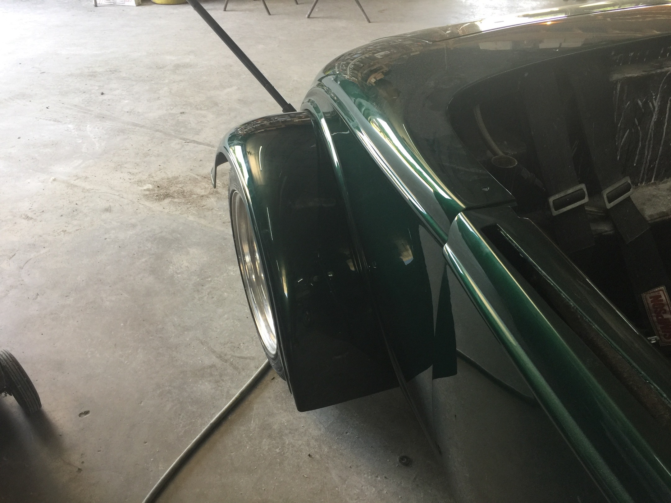 Rear Fenders, Fiberglass, Body, and Paint Prep, 121 Rod & Restoration. Finish