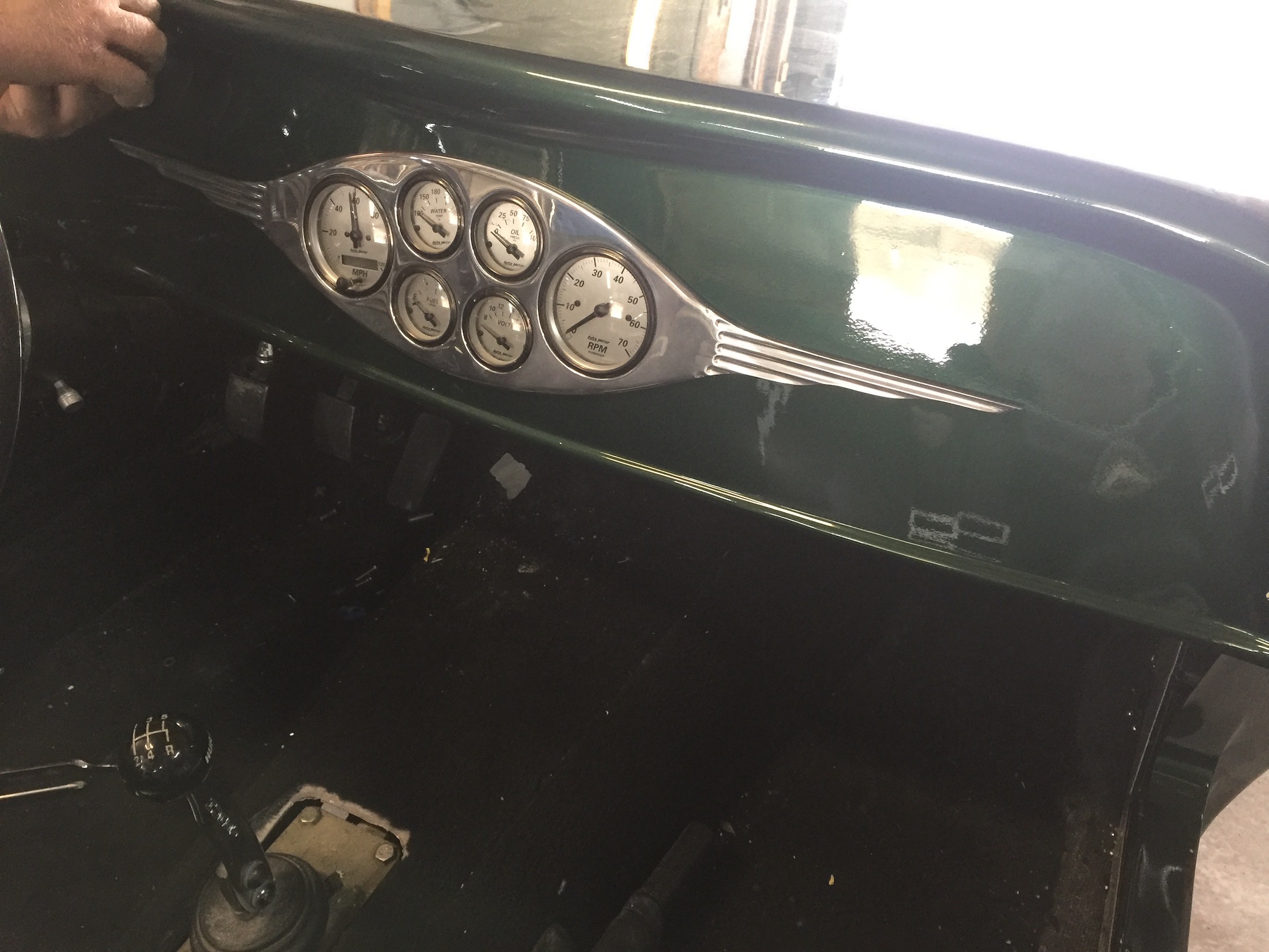 Dash, Fiberglass, Body, and Paint Prep, 121 Rod & Restoration. Finish