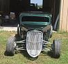 Front view, Fiberglass, Body, and Paint Prep, 121 Rod & Restoration. Finish
