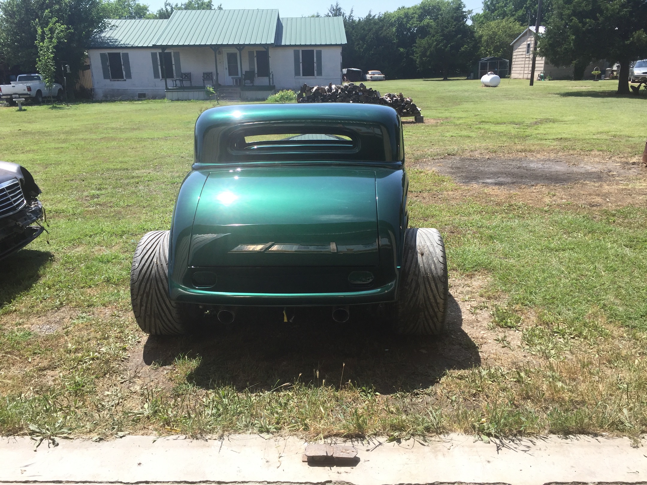Trunk rear view, Fiberglass, Body, and Paint Prep, 121 Rod & Restoration. Finish