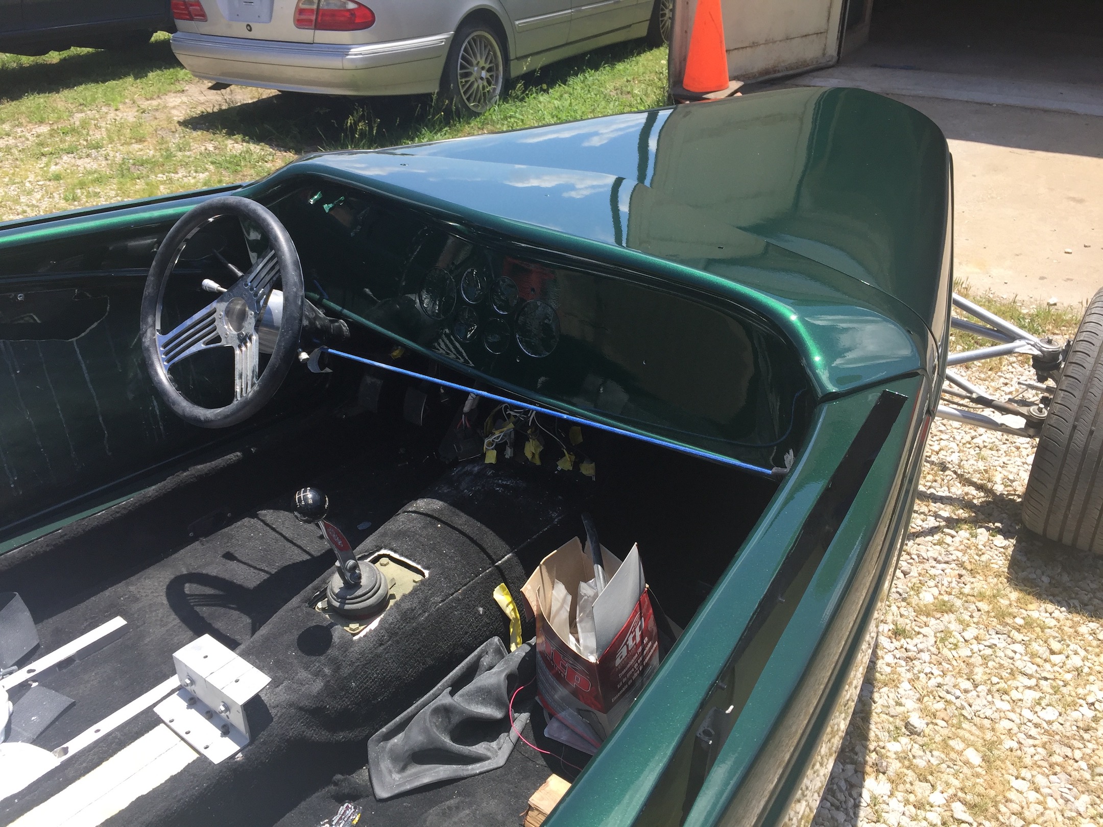 Passenger's side, Fiberglass, Body, and Paint Prep, 121 Rod & Restoration. Finish