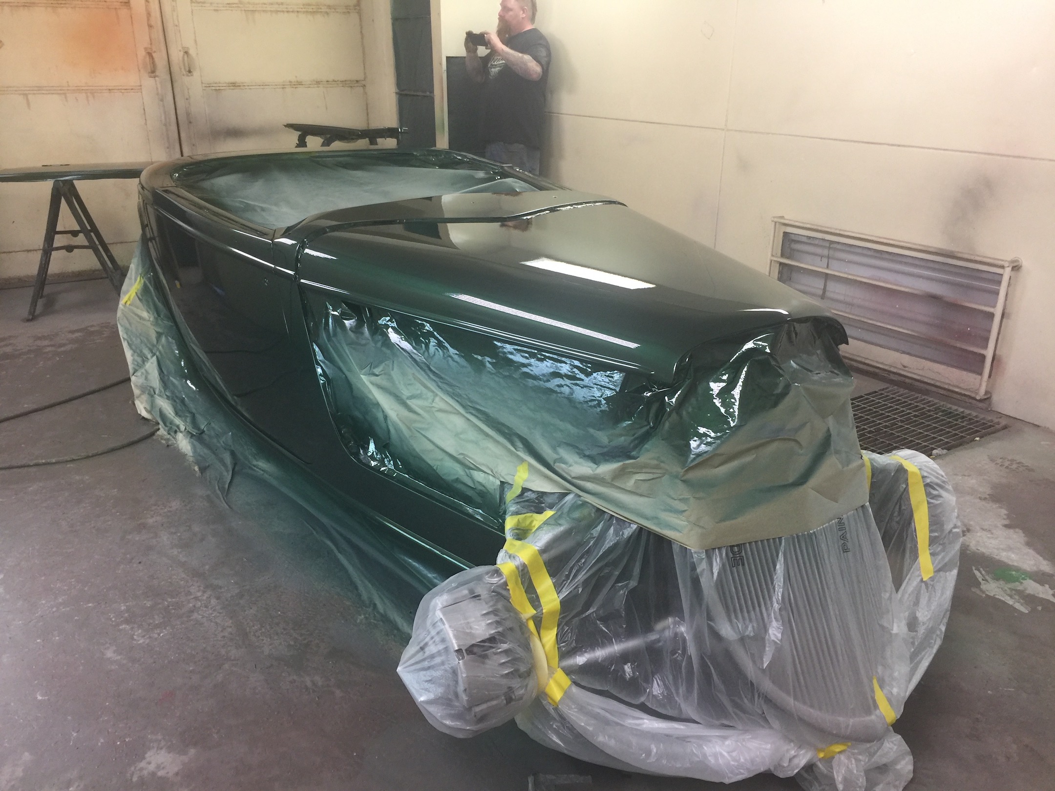 Fiberglass, Body, and Paint Prep, 121 Rod & Restoration. Color Coating.