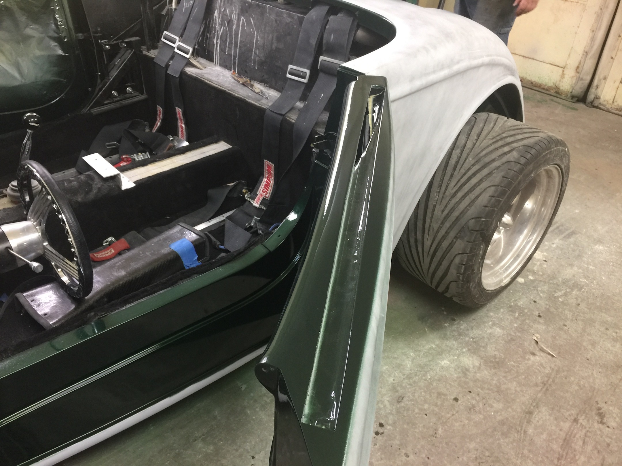 Fiberglass, Body, and Paint Prep, 121 Rod & Restoration. Jambing and Edging.