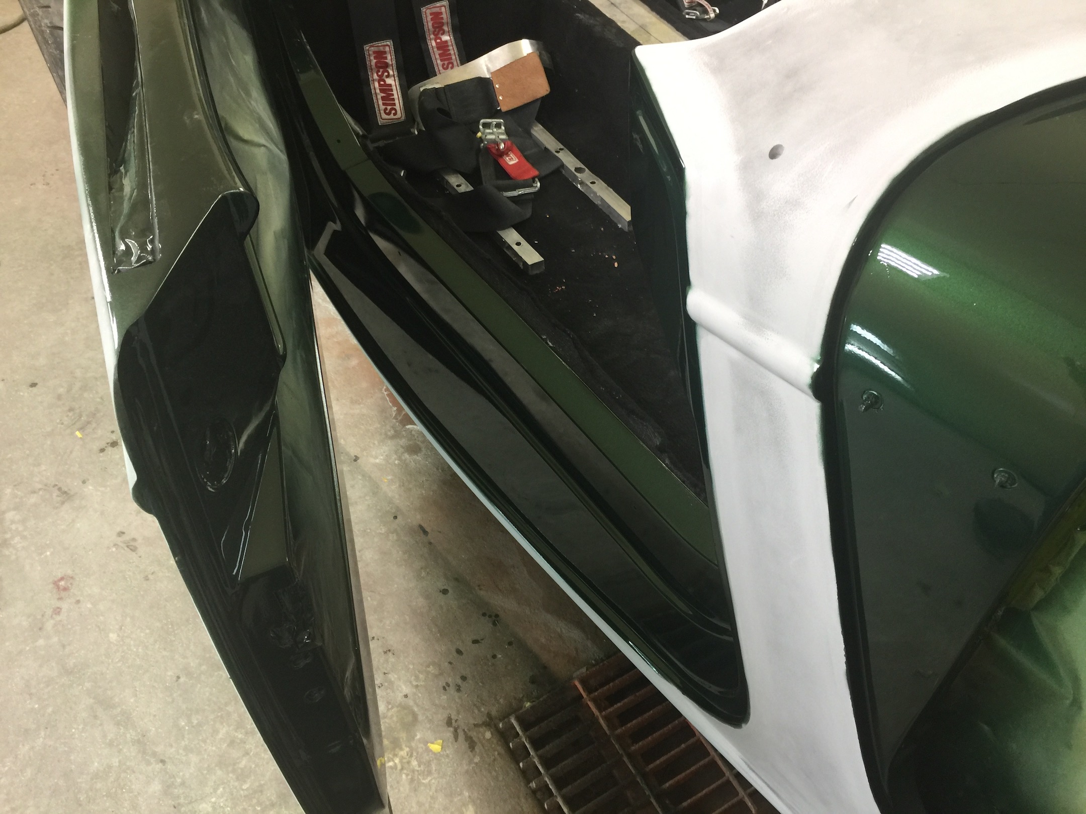 Fiberglass, Body, and Paint Prep, 121 Rod & Restoration. Jambing and Edging.