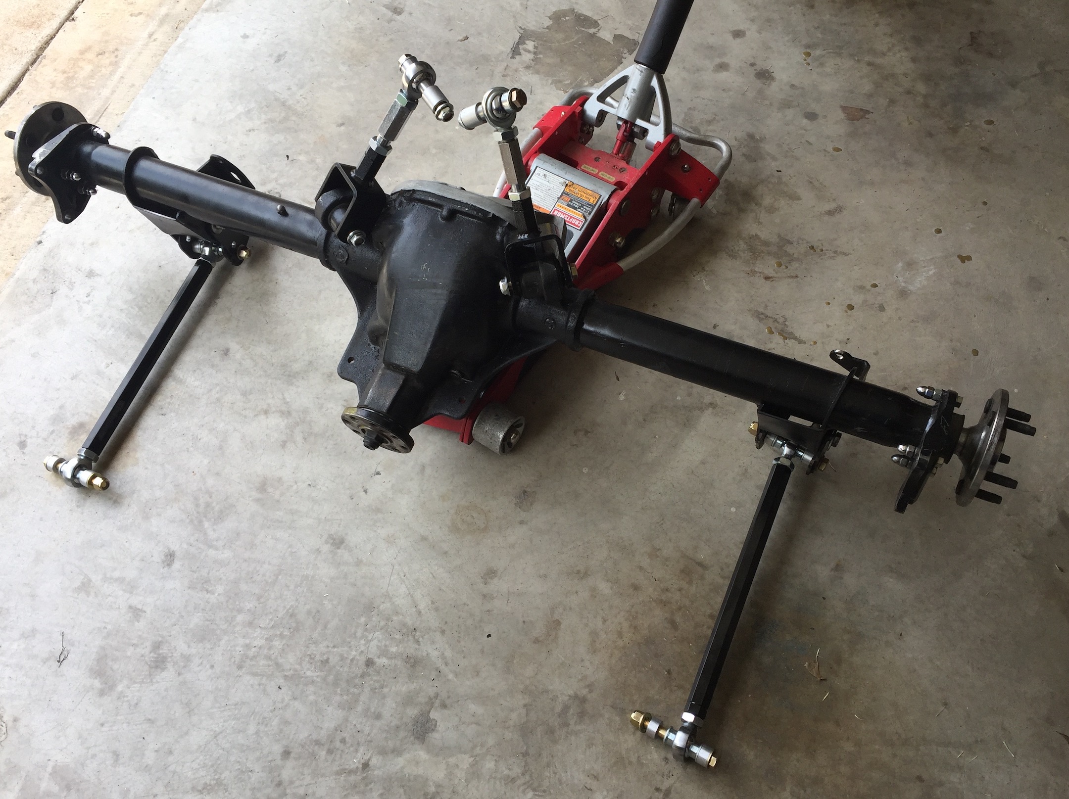 Ford 8.8 Rear with Innovative Rodding Specialist's adjustable 4-link. Ready to go in.