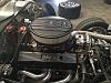 Holley Dress up accessories set off the engine polished firewall.