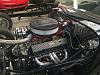 Holley Dress up accessories set off the engine polished firewall.